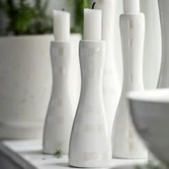 Kähler Omaggio Candlestick Medium, Black -Gubi Furni Sales kahler omaggio candlestick medium 2