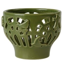 Kähler Orangery Candle Holder Ø9,5 Cm, Garden Green