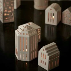 Kähler Urbania Tealight Holder, Church -Gubi Furni Sales kahler urbania tealight holder church 1