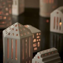 Kähler Urbania Tealight Holder, Church -Gubi Furni Sales kahler urbania tealight holder church 2