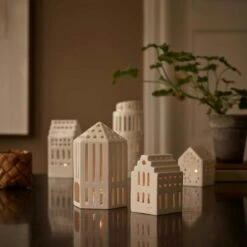 Kähler Urbania Tealight Holder, Church -Gubi Furni Sales kahler urbania tealight holder church 3