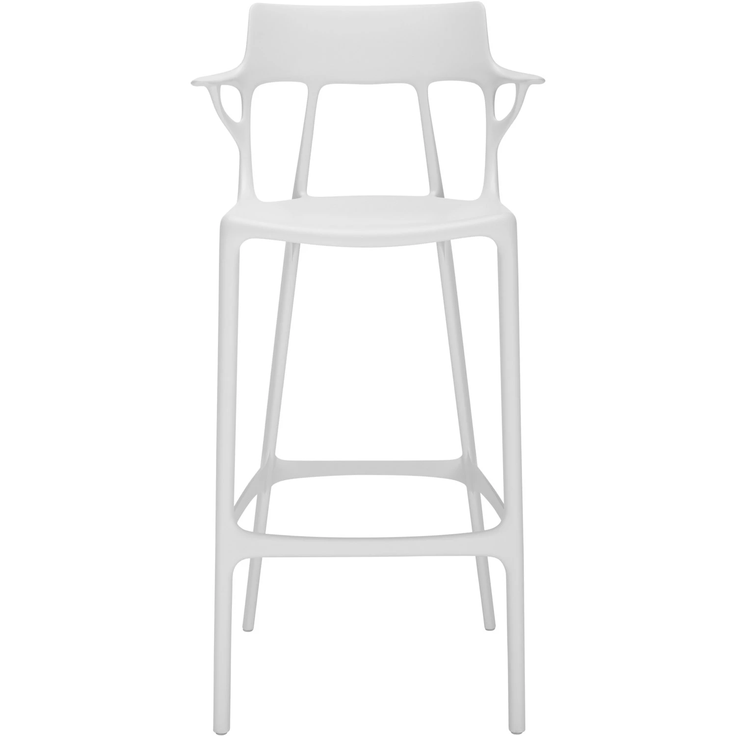 Kartell A.I. Bar Stool Recycled 75 Cm, White 3 Kartell A.I. Bar Stool Recycled 75 Cm, White