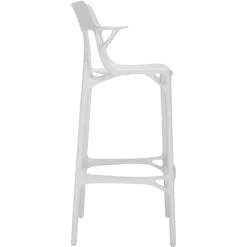 Kartell A.I. Bar Stool Recycled 75 Cm, White 7 Kartell A.I. Bar Stool Recycled 75 Cm, White -Gubi Furni Sales kartell ai bar stool recycled 2