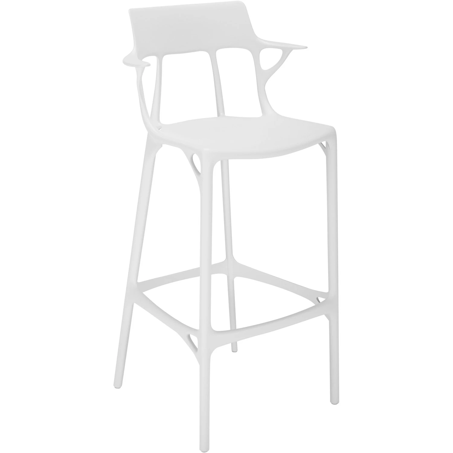 Kartell A.I. Bar Stool Recycled 75 Cm, White 5 Kartell A.I. Bar Stool Recycled 75 Cm, White - Image 3