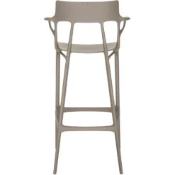 Kartell A.I. Bar Stool Recycled 75 Cm, Grey 8 Kartell A.I. Bar Stool Recycled 75 Cm, Grey -Gubi Furni Sales kartell ai bar stool recycled 7