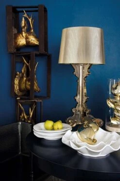 Kartell Bourgie Table Lamp, Gold -Gubi Furni Sales kartell bourgie table lamp 26