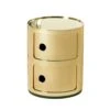 Kartell Componibili Modular System 2 Compartments, Gold -Gubi Furni Sales kartell componibili modular system 2 compartments 5