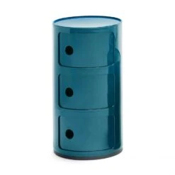 Kartell Componibili Modular System 3 Compartments, Blue