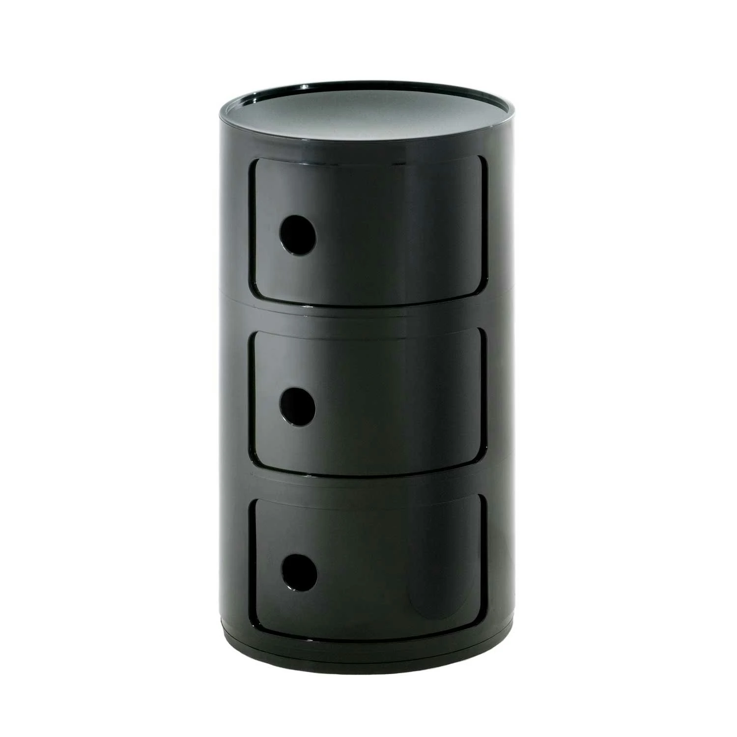 Kartell Componibili Modular System 3 Compartments, Black 3 Kartell Componibili Modular System 3 Compartments, Black