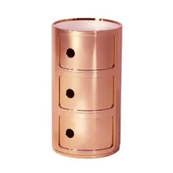 Kartell Componibili Modular System 3 Compartments, Copper