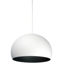 Kartell FL/Y Pendant 52 Cm, Matte White -Gubi Furni Sales kartell fl y pendant 52 cm 24
