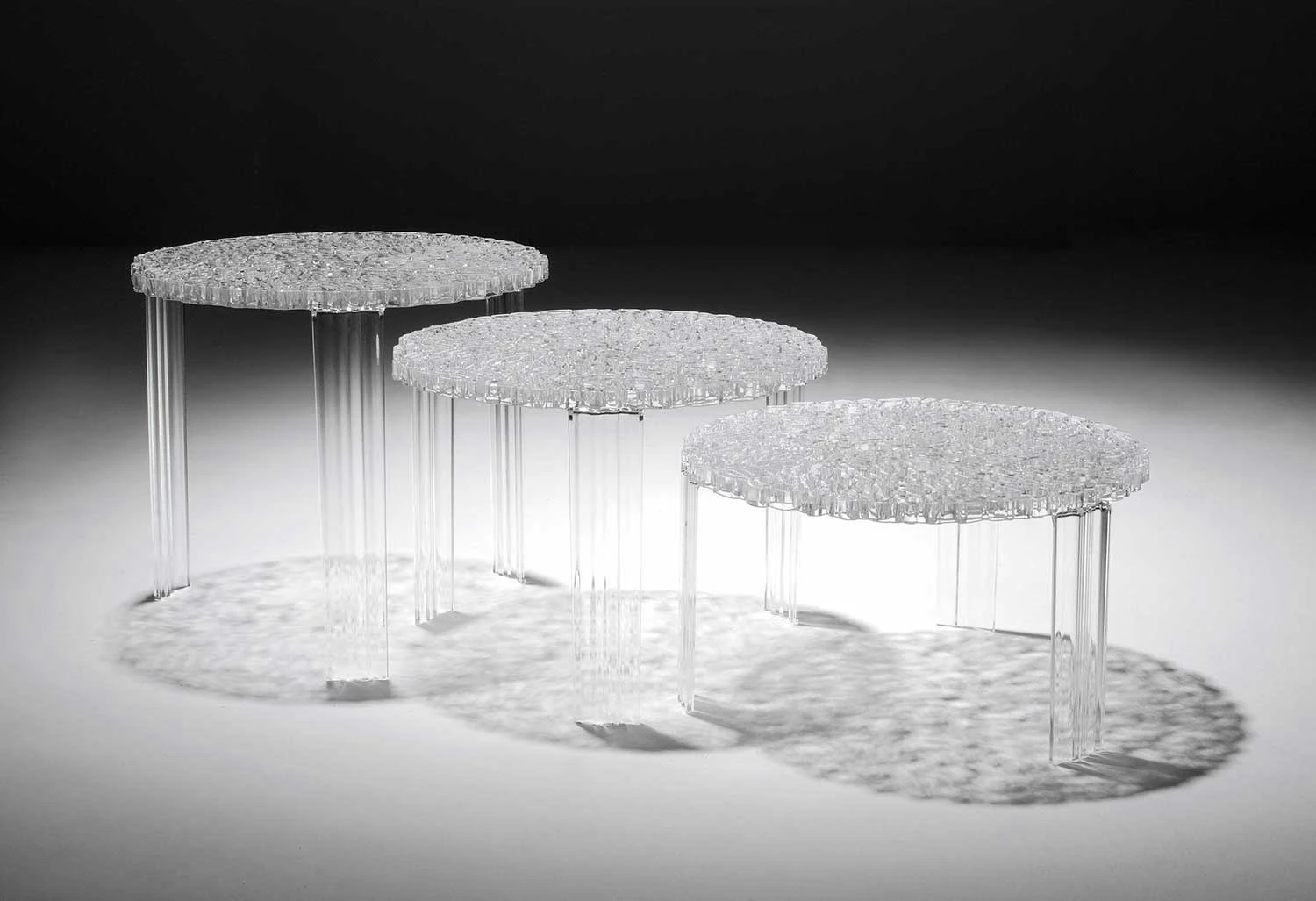 Kartell T-Table Side Table II, Crystal 4 Kartell T-Table Side Table II, Crystal - Image 2