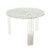 Kartell T-Table Side Table II, Crystal -Gubi Furni Sales kartell t table side table ii 3