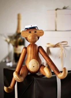 Kay Bojesen Graduation Cap For Monkey Small, Blue/White -Gubi Furni Sales kay bojesen graduation cap for monkey small blue white 5