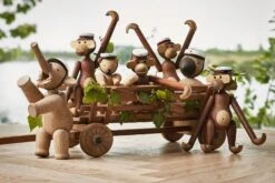 Monkey Kay Bojesen Small With Graduation Cap, Red -Gubi Furni Sales kay bojesen monkey kay bojesen small with graduation cap red 3