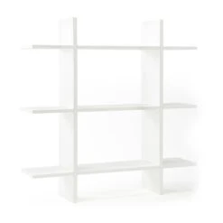 Kids Concept Star Wall Shelf 3 Shelves, White