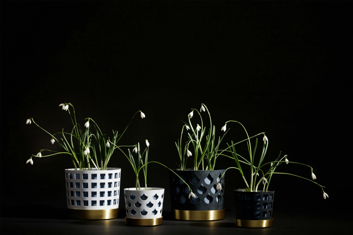 Klong Trio Flowerpot Medium Square, Blue 5 Klong Trio Flowerpot Medium Square, Blue - Image 3