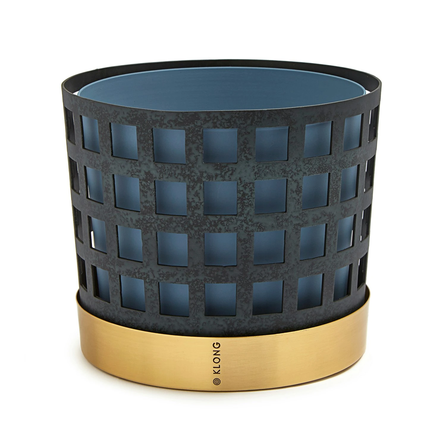 Klong Trio Flowerpot Medium Square, Blue 3 Klong Trio Flowerpot Medium Square, Blue