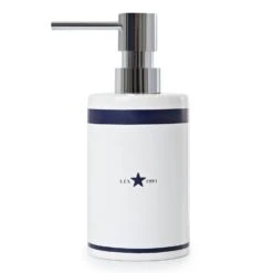 Lexington Earthenware Soap Dispenser, Blue