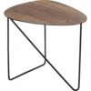 LIND DNA Curve Table 37x44x40 Cm, Walnut / Black