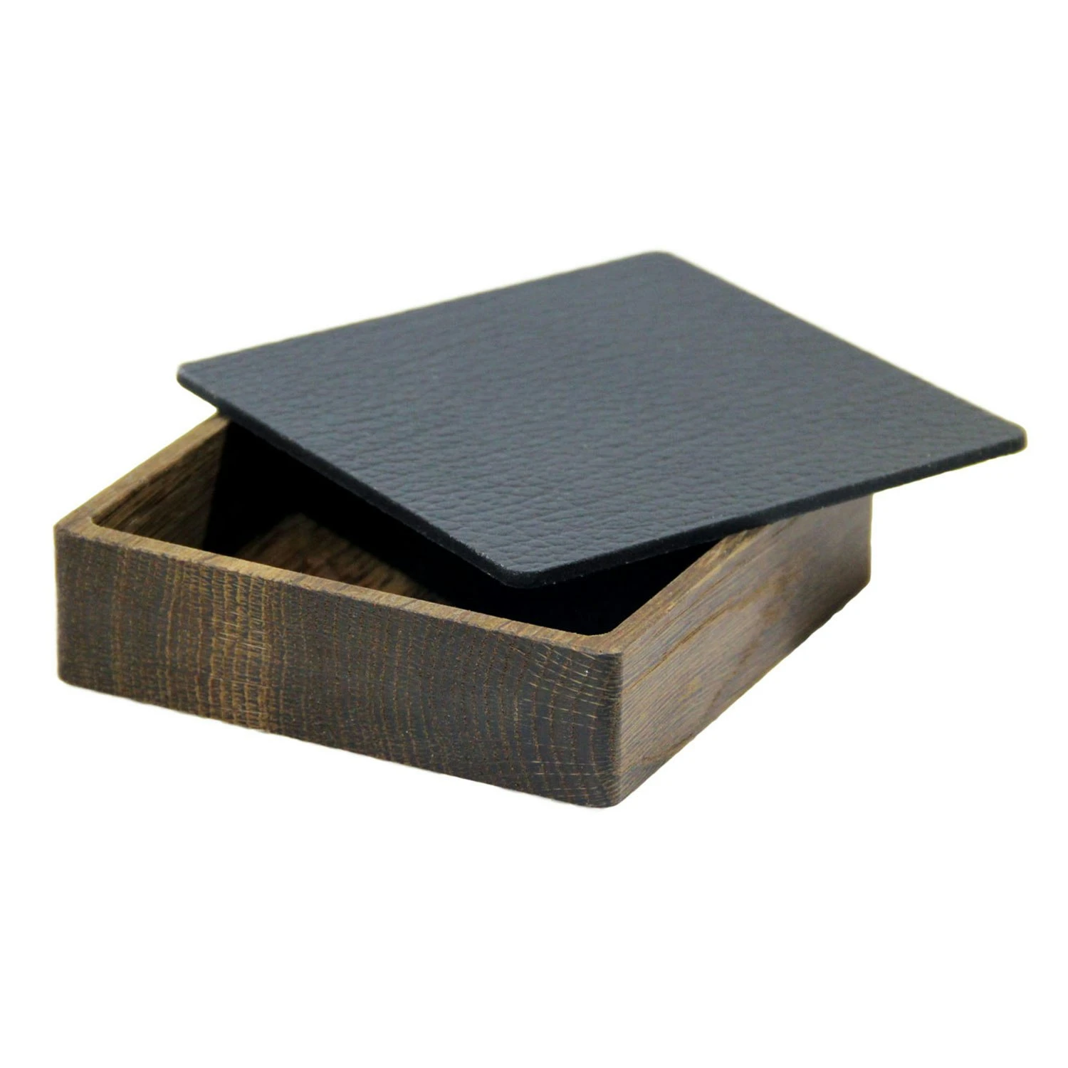 LIND DNA Square Box With Lid, Oak Smoked/Bull Black 3 LIND DNA Square Box With Lid, Oak Smoked/Bull Black