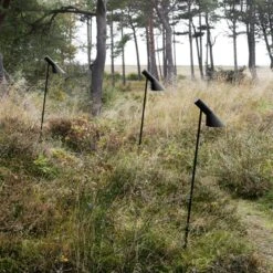 Louis Poulsen AJ Garden Bollard Long With Adapter 2700K Base Plate -Gubi Furni Sales louis poulsen aj garden bollard long 1 3