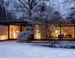 Louis Poulsen AJ Garden Bollard Long With Adapter 2700K Base Plate -Gubi Furni Sales louis poulsen aj garden bollard long 2 3