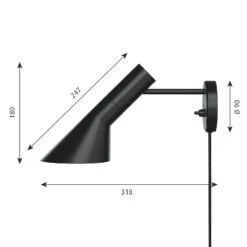 Louis Poulsen AJ Wall Lamp, Polished Stainless Steel -Gubi Furni Sales louis poulsen aj wall lamp 0 6