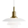 Louis Poulsen PH 3½-3 Pendant, Brass/Opal Glass -Gubi Furni Sales louis poulsen ph 3 3 pendant white opal glass 8