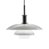 Louis Poulsen PH 4½-4 Glass Pendant Light, Chrome Plated/opal
