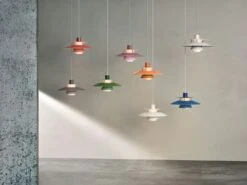 Louis Poulsen PH 5 Mini Pendant, Blue -Gubi Furni Sales louis poulsen ph 5 mini pendant 45