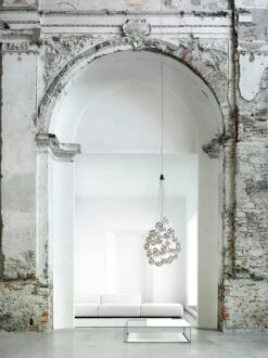 Luceplan Stochastic Suspension 48, Aluminum/Metallized -Gubi Furni Sales luceplan stochastic suspension 48 8