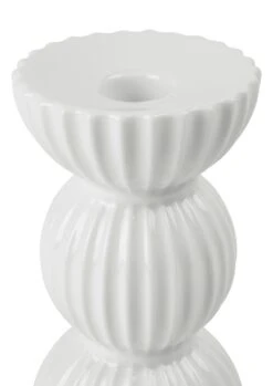 Lyngby Porcelæn Tura Candlestick 14 Cm, White -Gubi Furni Sales lyngby porceln lyngby tura ljusstake h14 vit 2