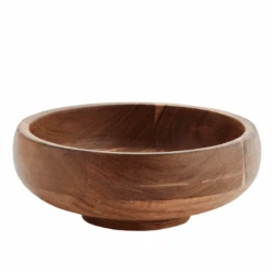 Madam Stoltz Wooden Bowl, Natural