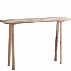 Madam Stoltz Wooden Console Table, 105x25x70 Cm