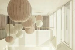 Knit-Wit Pendant Oval 57 Cm, Sand Stone 11 Knit-Wit Pendant Oval 57 Cm, Sand Stone -Gubi Furni Sales made by hand knit wit 11