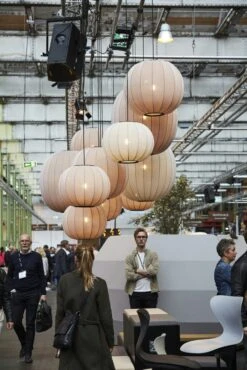 Knit-Wit Pendant Oval 57 Cm, Sand Stone 12 Knit-Wit Pendant Oval 57 Cm, Sand Stone -Gubi Furni Sales made by hand knit wit 12