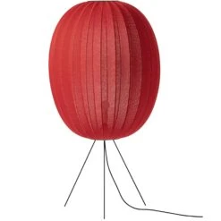Knit-Wit Floor Lamp High Oval 65 Cm, Maple Red