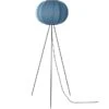 Knit-Wit Floor Lamp High Round 45 Cm, Blue Stone -Gubi Furni Sales made by hand knit wit floor lamp high round 45 cm 1