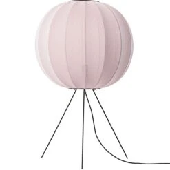Knit-Wit Floor Lamp Medium Round 60 Cm, Light Pink