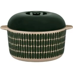 Marimekko Oiva/Alku Pot 2 L, Terra / Dark Green