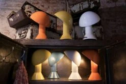Martinelli Luce Elmetto Table Lamp, Orange -Gubi Furni Sales martinelli luce elmetto table lamp 1