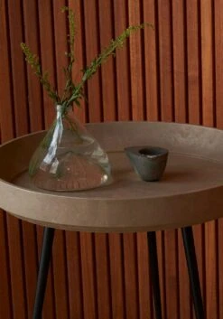Mater Bowl Coffee Table Medium Ø 46 Cm, Coffee Waste Light -Gubi Furni Sales mater bowl table medium coffee black 7