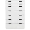 Aoko Chest Of Drawers With 7 Drawers, White 1 Aoko Chest Of Drawers With 7 Drawers, White -Gubi Furni Sales mavis aoko chest of drawers white lacquer 1