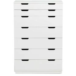 Aoko Chest Of Drawers With 7 Drawers, White