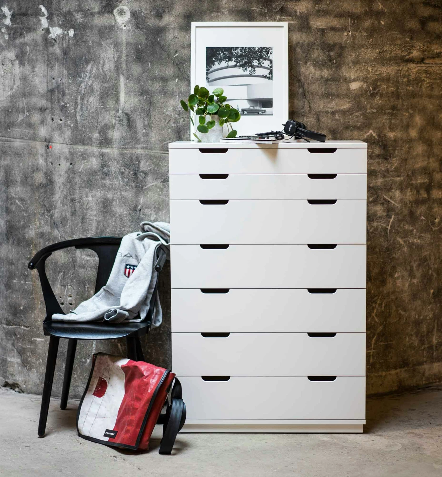 Aoko Chest Of Drawers With 7 Drawers, White 6 Aoko Chest Of Drawers With 7 Drawers, White - Image 4