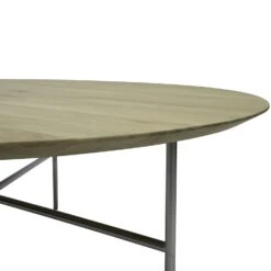 Tribeca Coffee Table Lacquered Oak / Satin Chromed Steel, 110 Cm 5 Tribeca Coffee Table Lacquered Oak / Satin Chromed Steel, 110 Cm -Gubi Furni Sales mavis coffee table tribeca 110cm lacquered light oak satin chrome 1