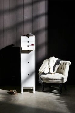 Falsterbo Chest Of Drawers, 6 Drawers, White Lacquer -Gubi Furni Sales mavis falsterbo chest of drawers 6 drawers white lacquer 4