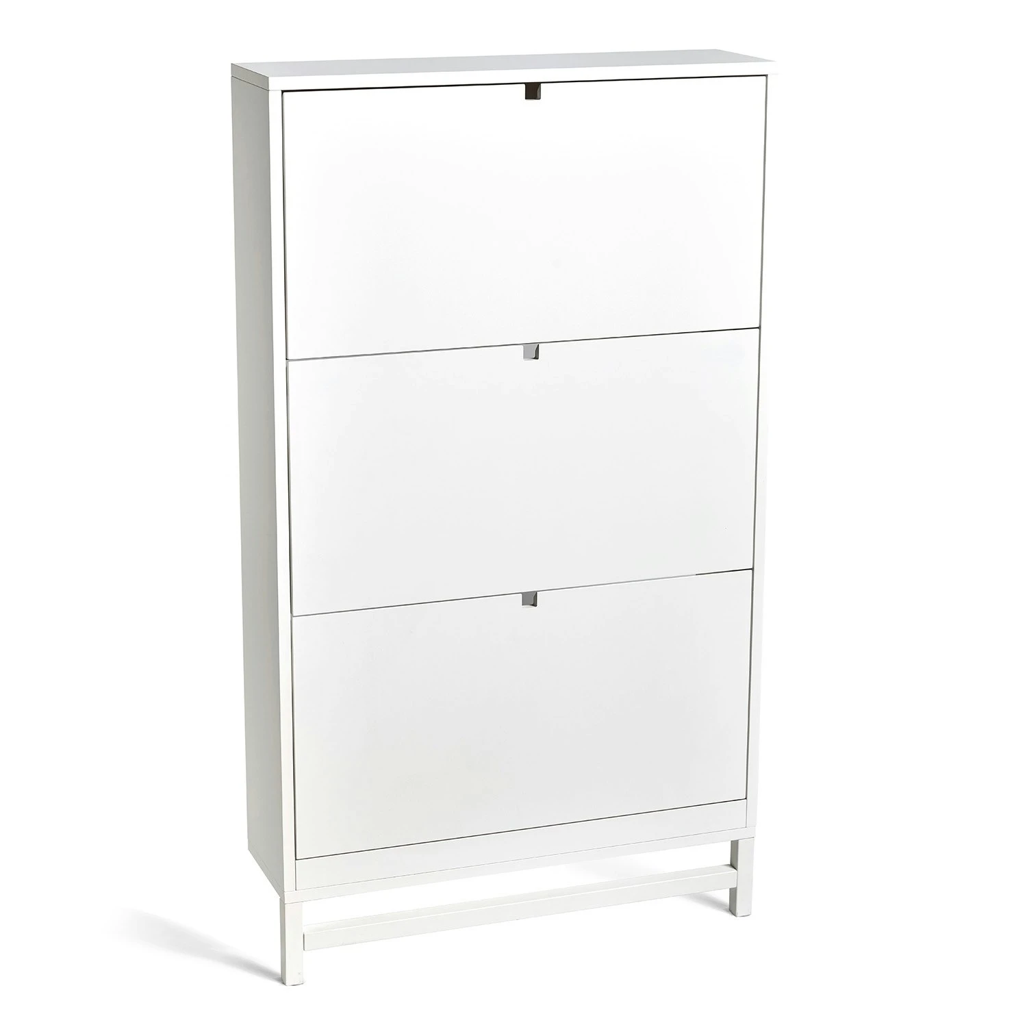Falsterbo Shoe Cupboard, 3 Compartments, White Lacquer 3 Falsterbo Shoe Cupboard, 3 Compartments, White Lacquer