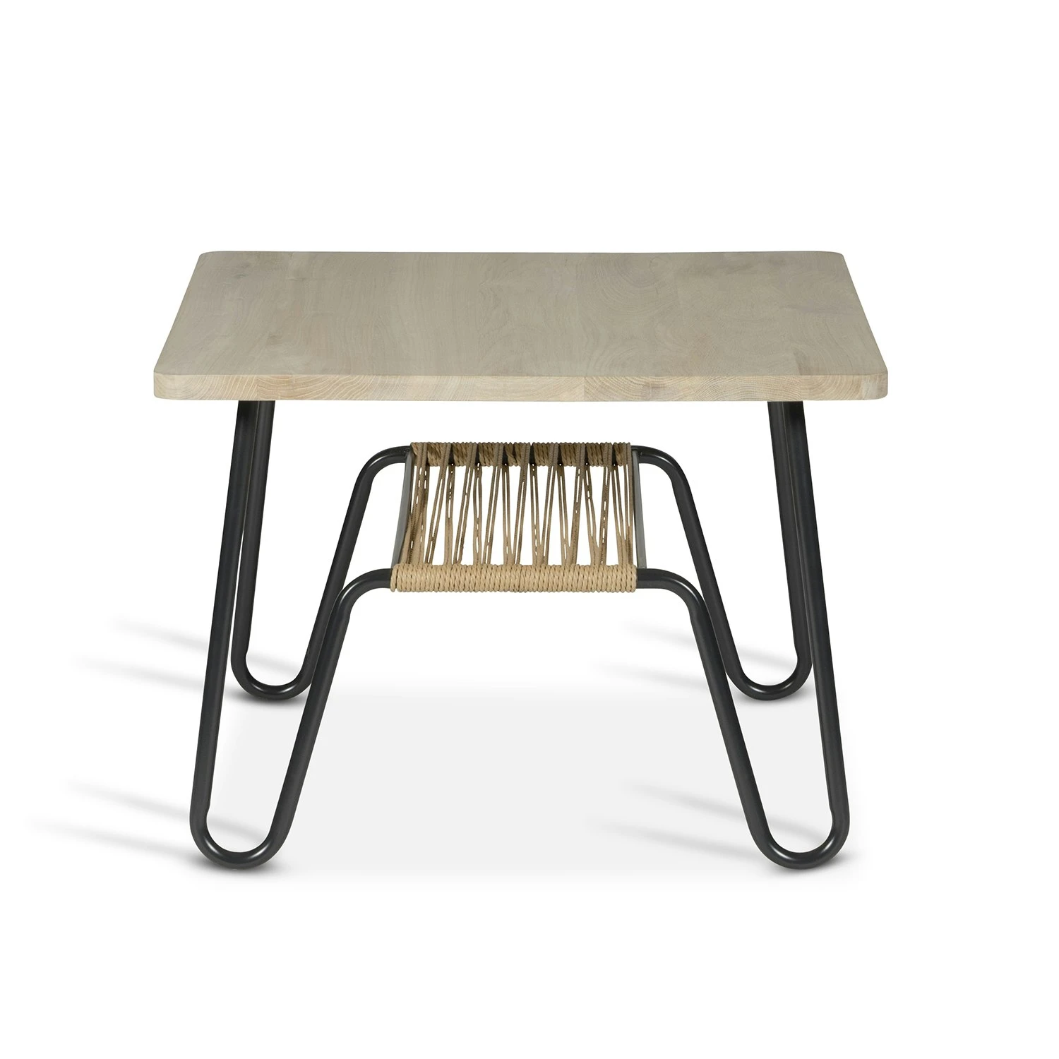 Marcel Coffee Table 70x70 Cm, Soaped Rustic Oak 4 Marcel Coffee Table 70x70 Cm, Soaped Rustic Oak - Image 2